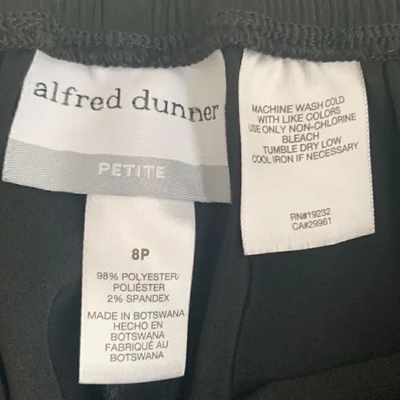 Alfred Dunner Classic Fit Women’s Pants  Size 8P - Picture 2 of 8